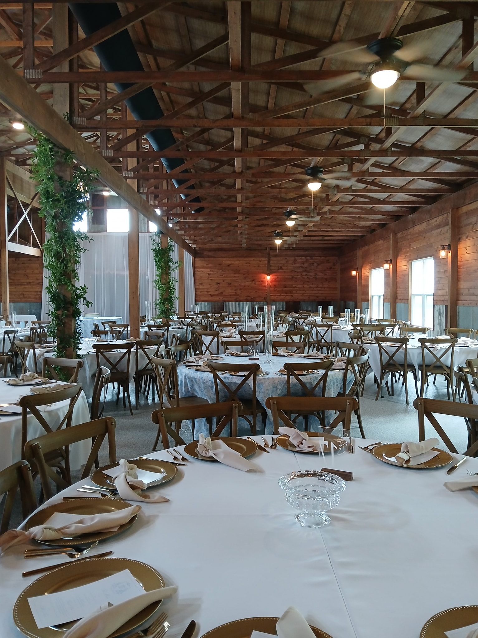 Wedding reception tables