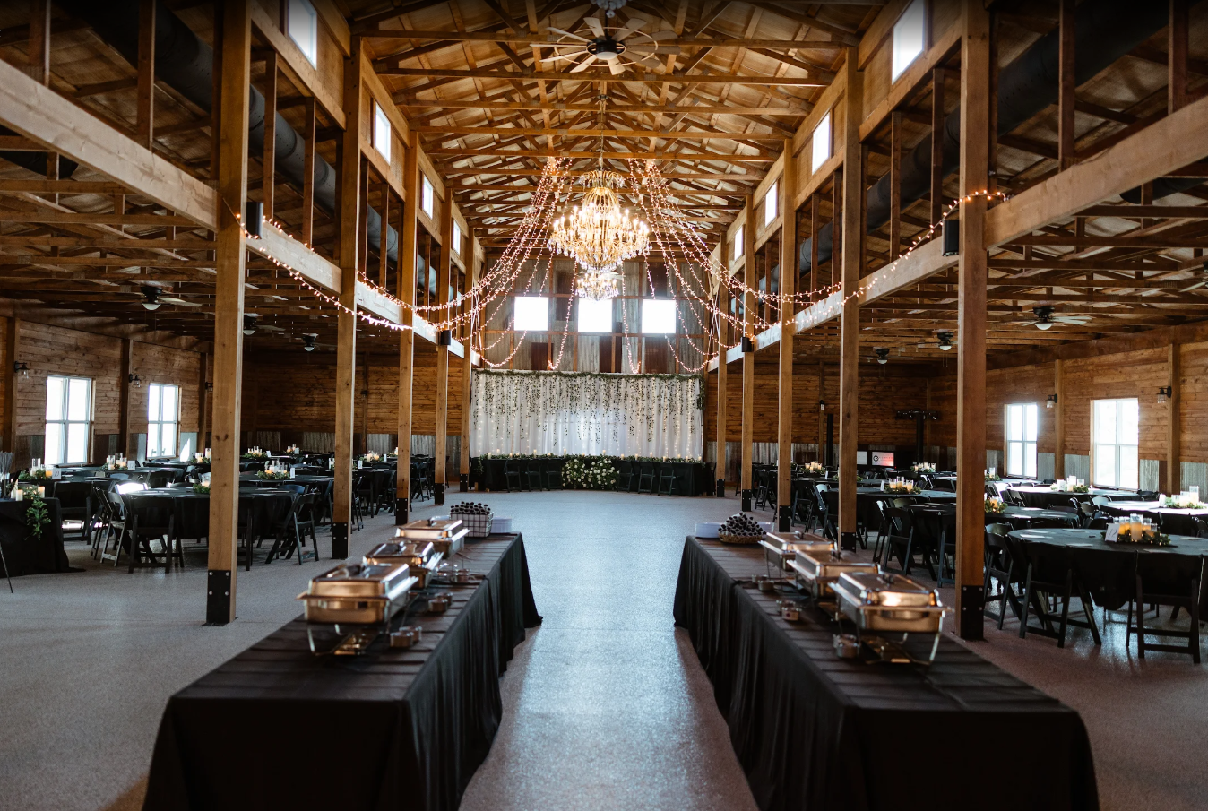 Wedding reception chandelier
